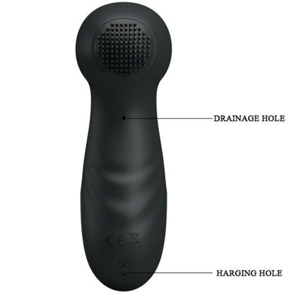 Vibrador e estimulador clitoriano PRETTY LOVE Smart Hammer com funções de vibração e sucção.