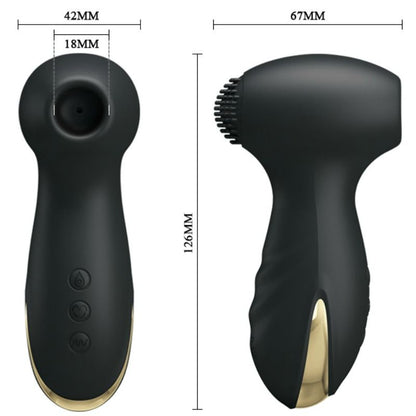 Vibrador e estimulador clitoriano PRETTY LOVE Smart Hammer com funções de vibração e sucção.