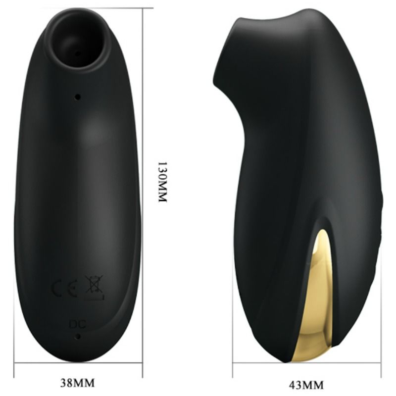 PRETTY LOVE Estimulador de Sucção Smart Otis em preto e dourado