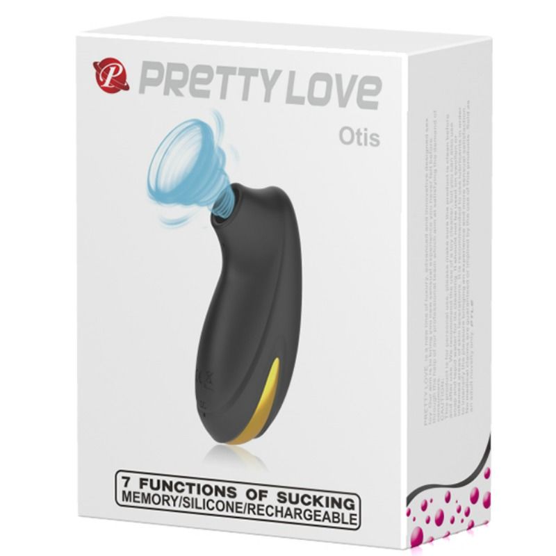 PRETTY LOVE Estimulador de Sucção Smart Otis em preto e dourado