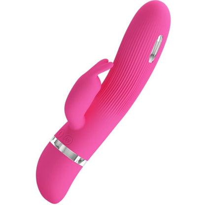 Vibrador Coelho PRETTY LOVE Ingram com eletrochoque e 7 funções de vibração, feito de silicone macio.