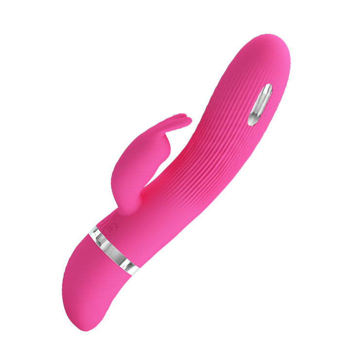 Vibrador Coelho PRETTY LOVE Ingram com eletrochoque e 7 funções de vibração, feito de silicone macio.