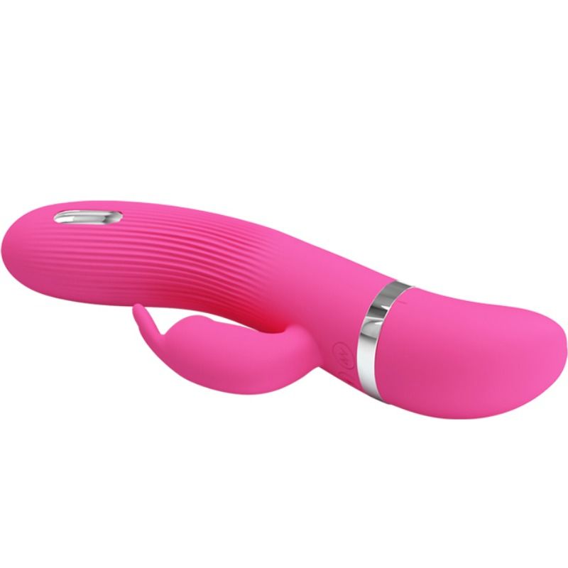 Vibrador Coelho PRETTY LOVE Ingram com eletrochoque e 7 funções de vibração, feito de silicone macio.