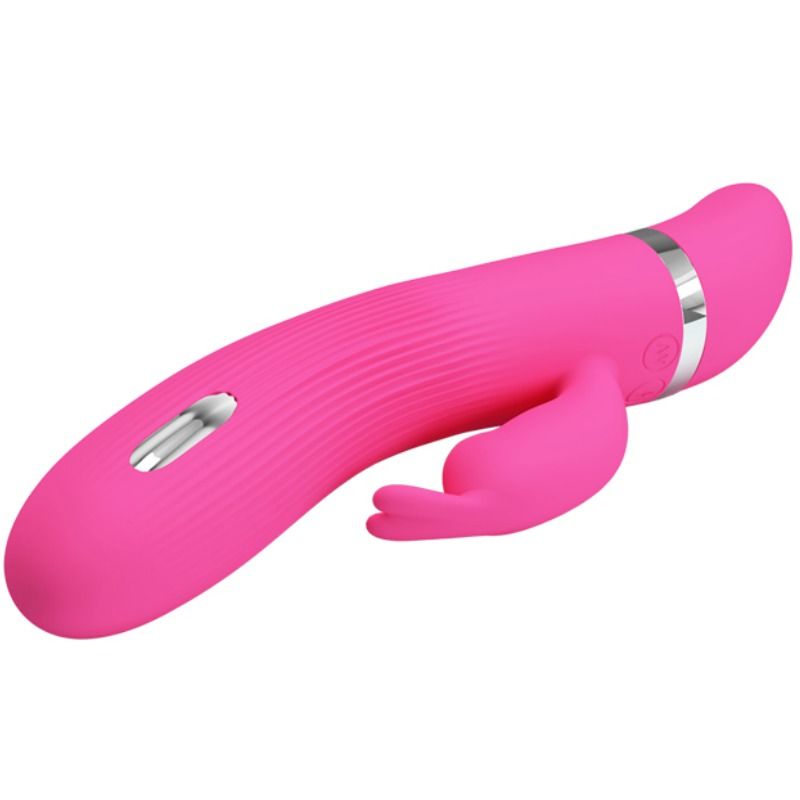 Vibrador Coelho PRETTY LOVE Ingram com eletrochoque e 7 funções de vibração, feito de silicone macio.