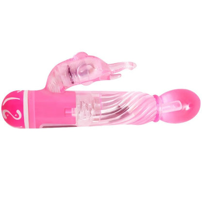 Vibrador BAILE Multivelocidade com Estimulador de Coelho Rosa