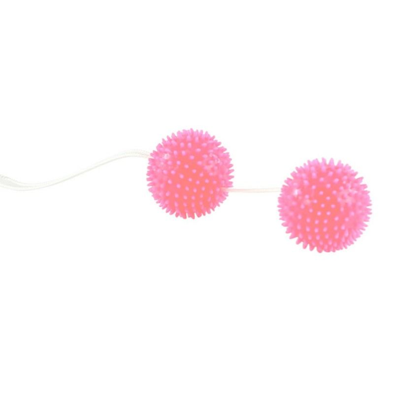 Bolas vaginais texturadas rosa BAILE 3.6 CM para fortalecimento do assoalho pélvico.