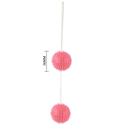 Bolas vaginais texturadas rosa BAILE 3.6 CM para fortalecimento do assoalho pélvico.