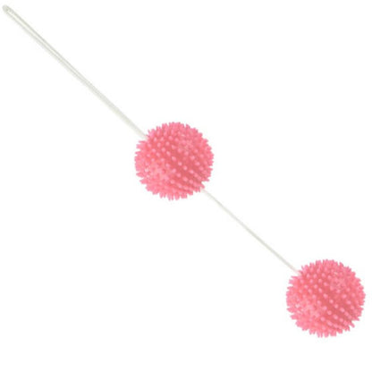 Bolas vaginais texturadas rosa BAILE 3.6 CM para fortalecimento do assoalho pélvico.