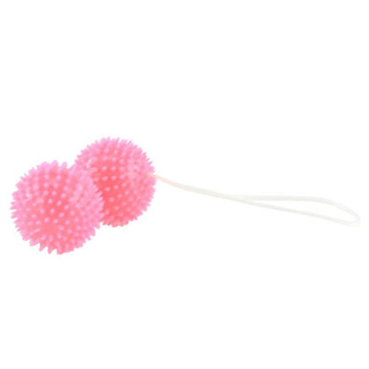 Bolas vaginais texturadas rosa BAILE 3.6 CM para fortalecimento do assoalho pélvico.
