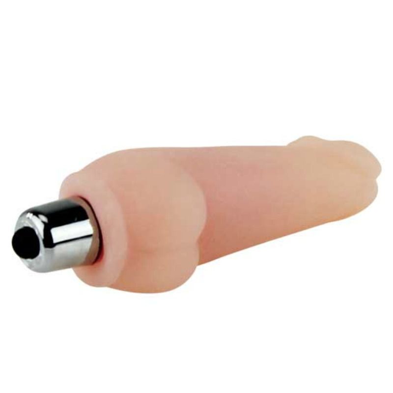 Close-up of the BAILE Vibrador Super Mini Mavouvin showing its design and realistic texture.