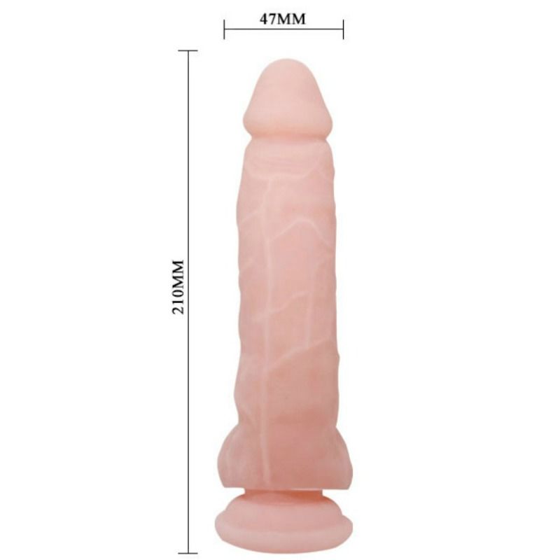 Dildo Realista Baile de 21.5 CM com textura natural, veias detalhadas e ventosa