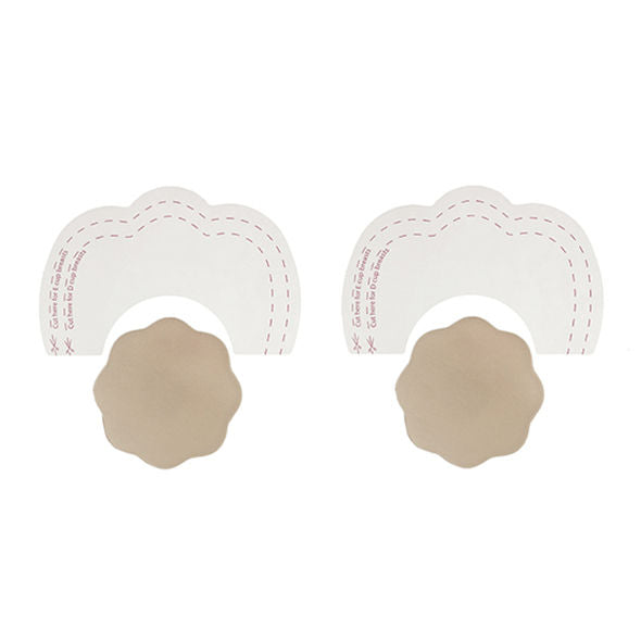 BYE-BRA Realçador de Mama e Cobertura de Bico de Silicone Copa F/H para um lifting discreto e natural.