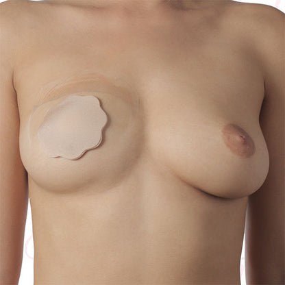 Fita levantadora de seios invisível BYE-BRA com cobertura de mamilos de seda para copas A/C