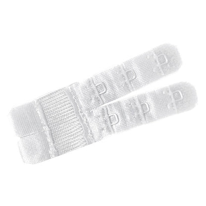 Close-up do Extensor de Contorno Flexível BYE-BRA para sutiãs de 2 ganchos, cores branco, preto e bege.