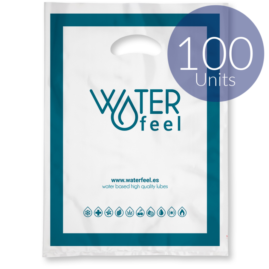 Sacos plásticos reutilizáveis WATERFEEL 40x50cm para armazenamento.
