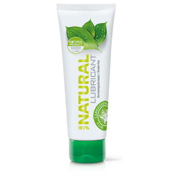 Embalagem do Lubrificante Natural Base Água Cobeco Pharma 125ml, destacando a sua fórmula vegana e segura.