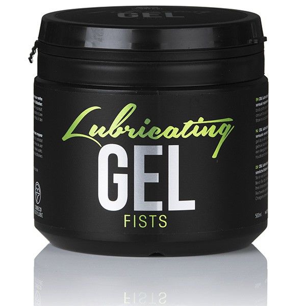 Close-up do COBEBE Lubrificante CBL Extra Grosso 500ML, mostrando a embalagem e a textura do gel.