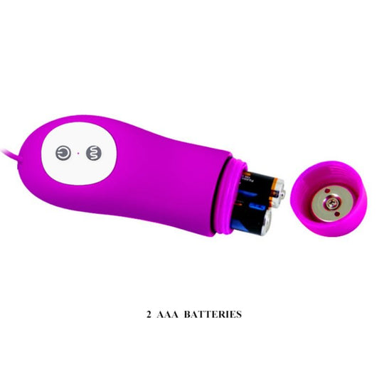 PRETTY LOVE Ovo Vibratório Duplo Irma com 12 funções de vibração, em silicone, recarregável por USB.