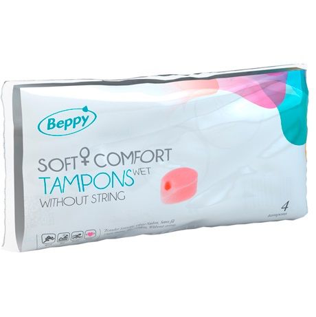 Beppy Tampões Soft Comfort Menstruais Sem Fio 4 Unidades para discrição e conforto.