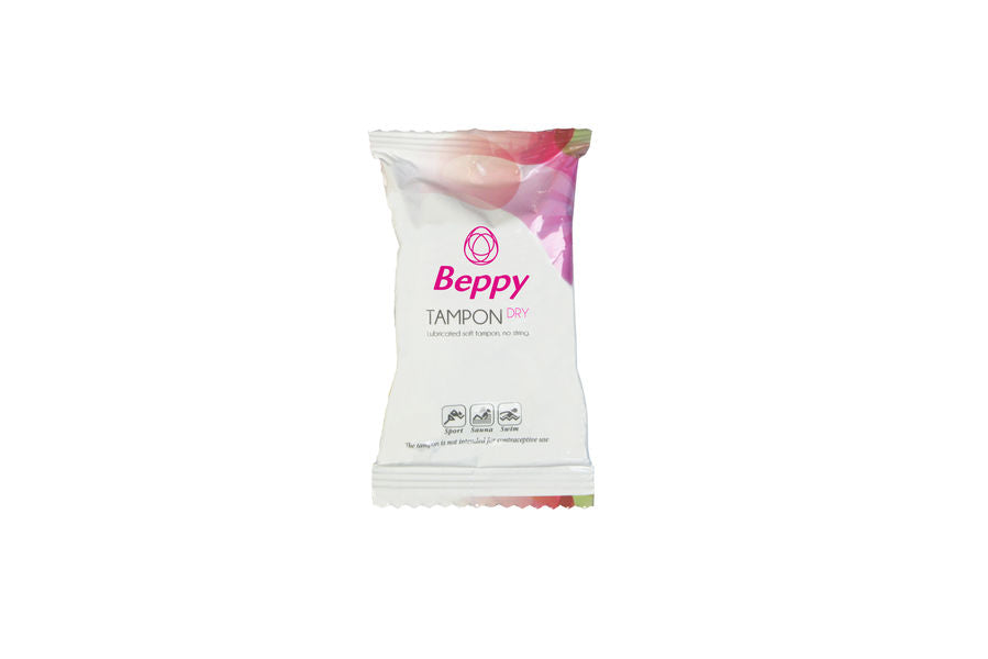 Close-up dos Tampões Menstruais Beppy Soft-Comfort Sem Fio, mostrando a sua textura suave e formato ergonómico para máximo conforto.
