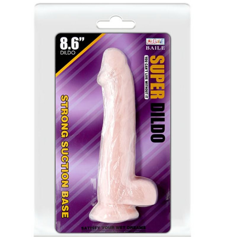 BAILE Dildo Super Realista com Ventosa 22 CM para prazer intenso