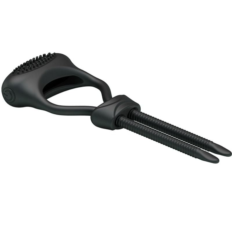 PRETTY LOVE Anel Vibratório Curitis com dois tentáculos e bala vibratória para ereções prolongadas