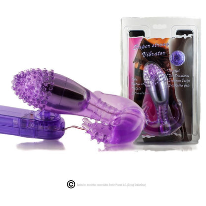 Close-up of the BAILE Vibrador Multiestímulos Ripple Lilac showing its design and features.