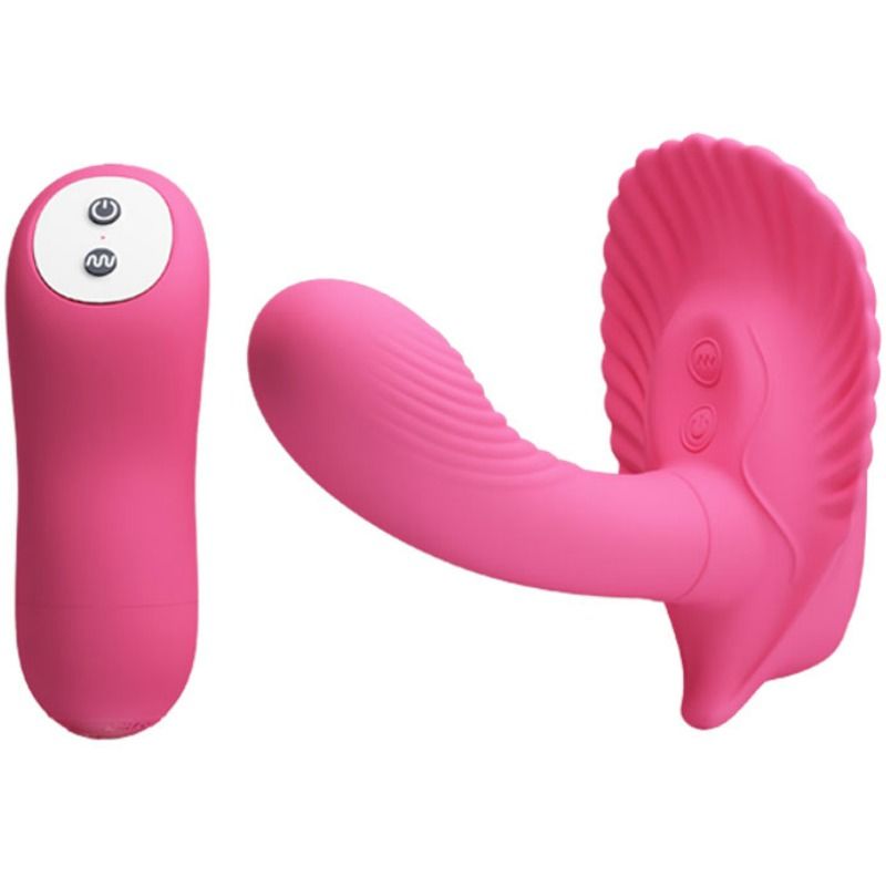 Vibrador Pretty Love Shell com Controle Remoto, em silicone macio, para estimulação do ponto G.