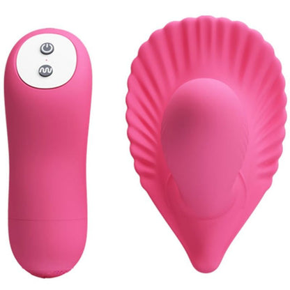 Vibrador Pretty Love Shell com Controle Remoto, em silicone macio, para estimulação do ponto G.