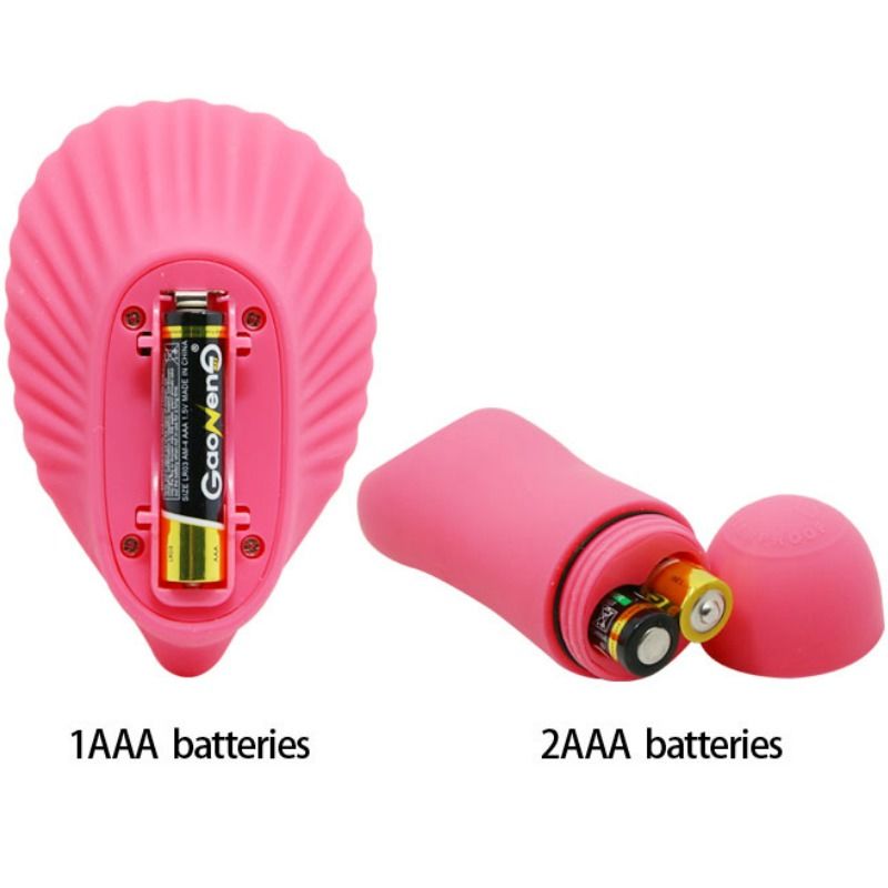 Vibrador Pretty Love Shell com Controle Remoto, em silicone macio, para estimulação do ponto G.