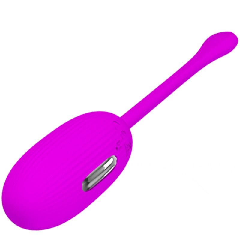 PRETTY LOVE Ovo Vibratório Eletrochoque com Controle Remoto em silicone lilás.