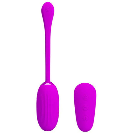 PRETTY LOVE Ovo Vibratório Eletrochoque com Controle Remoto em silicone lilás.