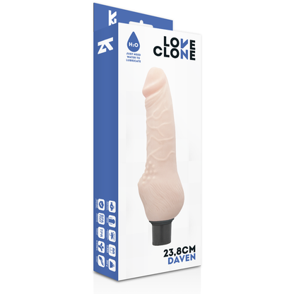 LOVECLONE - DAVEN AUTO LUBRICACIÓN REALISTA 23,8 CM -O- 3,8 CM