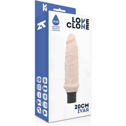 LOVECLONE - VIBRADOR AUTOLUBRICANTE IVAR 20 CM - 3,7 CM