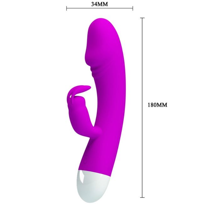 Vibrador PRETTY LOVE Smart Coelhinho G-Spot de silicone recarregável com 30 modos de vibração