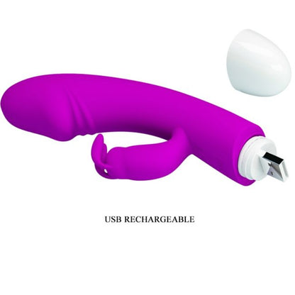 Vibrador PRETTY LOVE Smart Coelhinho G-Spot de silicone recarregável com 30 modos de vibração