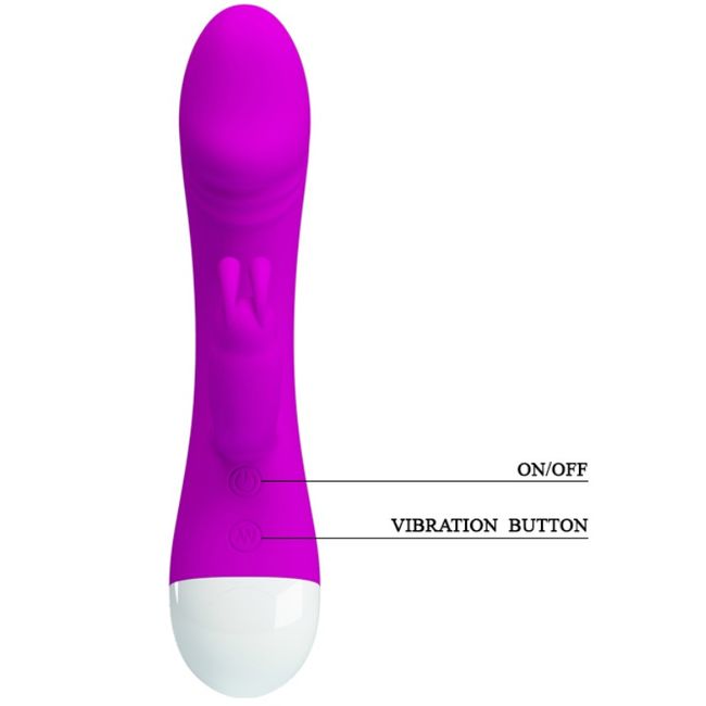 Vibrador PRETTY LOVE Smart Coelhinho G-Spot de silicone recarregável com 30 modos de vibração