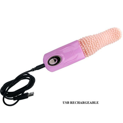 Vibrador Estimulador de Língua PRETTY LOVE com rotação inteligente e design ergonómico.