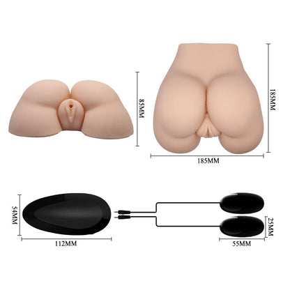 Masturbador Realista con Vagina, Ano y Vibración Ajustable