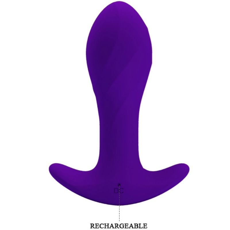 Vibrador Anal Lils PRETTY LOVE em silicone, exibindo seu design ergonómico, cor e detalhes de textura.