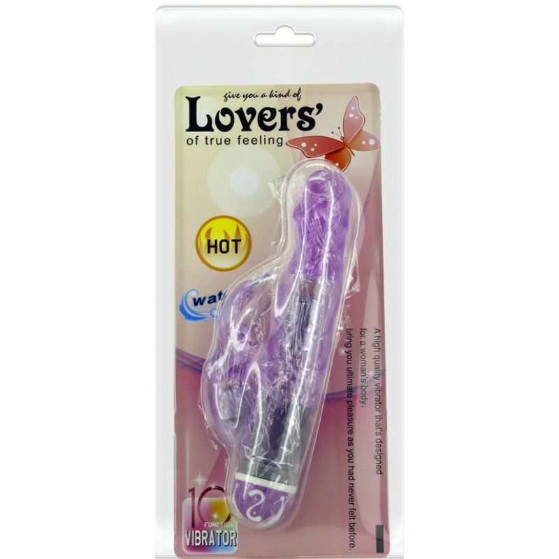Close-up do Vibrador Coelho BAILE com 10 Modos de Vibração, mostrando sua textura e design ergonómico na cor lilás.