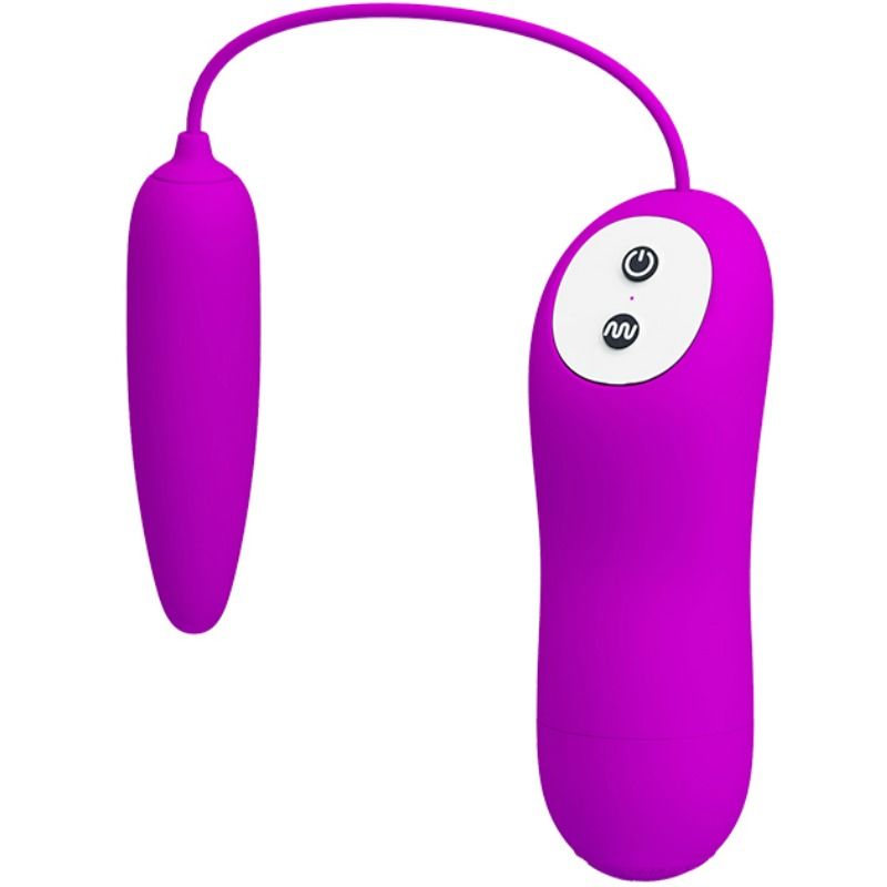 PRETTY LOVE Massageador Estimulador Harriet - Ovo vibratório de silicone supermacio com 12 funções.