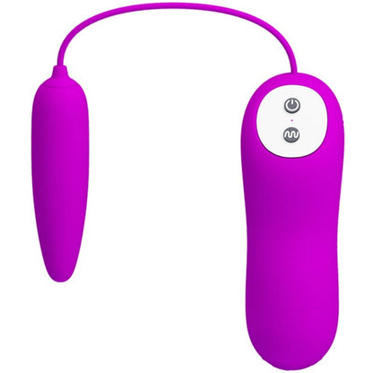 PRETTY LOVE Massageador Estimulador Harriet - Ovo vibratório de silicone supermacio com 12 funções.