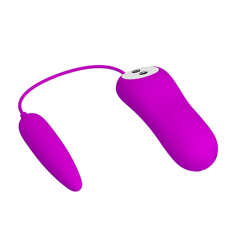 PRETTY LOVE Massageador Estimulador Harriet - Ovo vibratório de silicone supermacio com 12 funções.