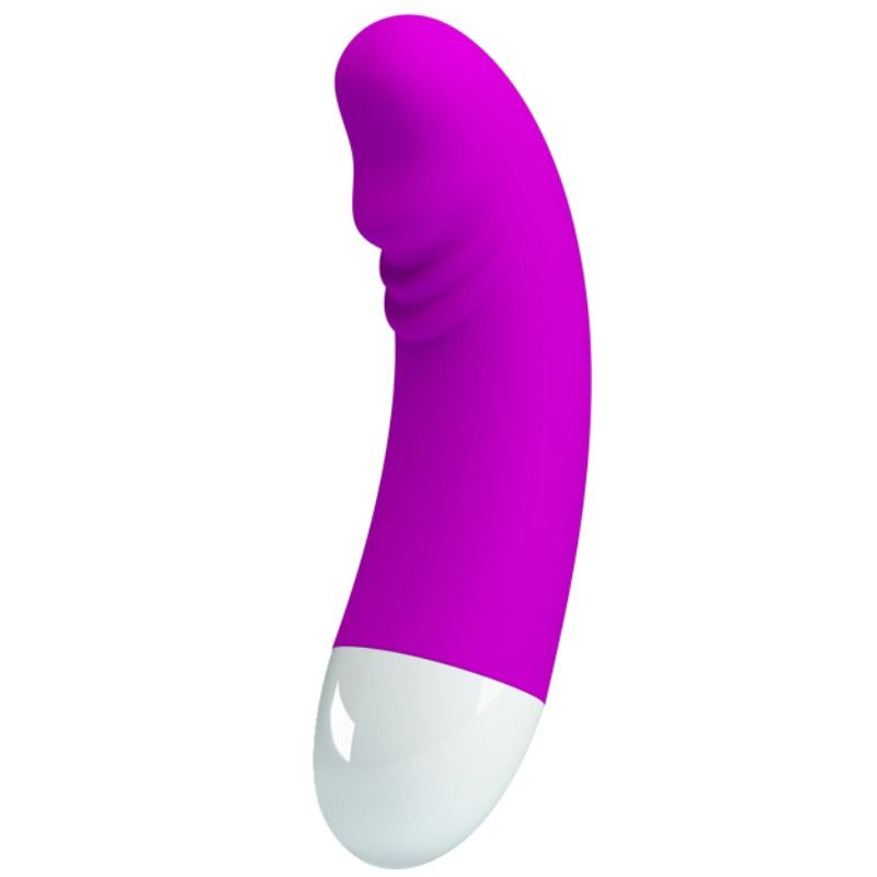 PRETTY LOVE Minivibrador Luther com 30 Modos de Vibração em silicone preto, portátil e recarregável.