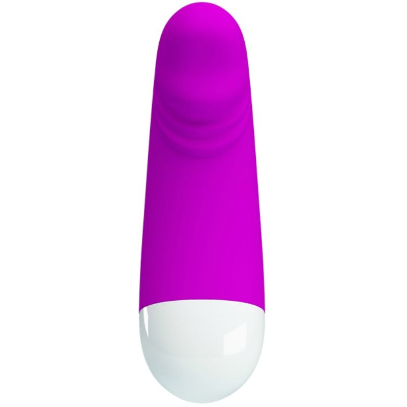 PRETTY LOVE Minivibrador Luther com 30 Modos de Vibração em silicone preto, portátil e recarregável.
