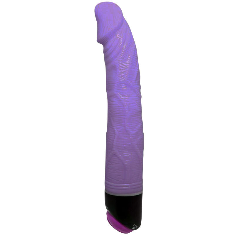 Vibrador Realístico Baile Adour Club 23 cm Lilás com textura e detalhes realistas.