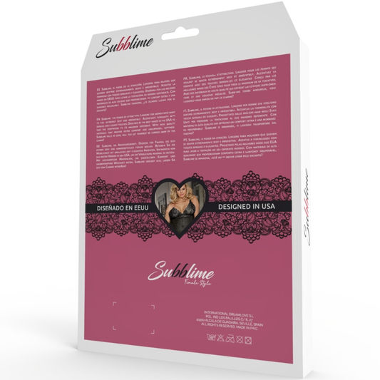 Detalhe do Babydoll SUBBLIME Renda Floral Vermelha S/M, mostrando o design e a textura