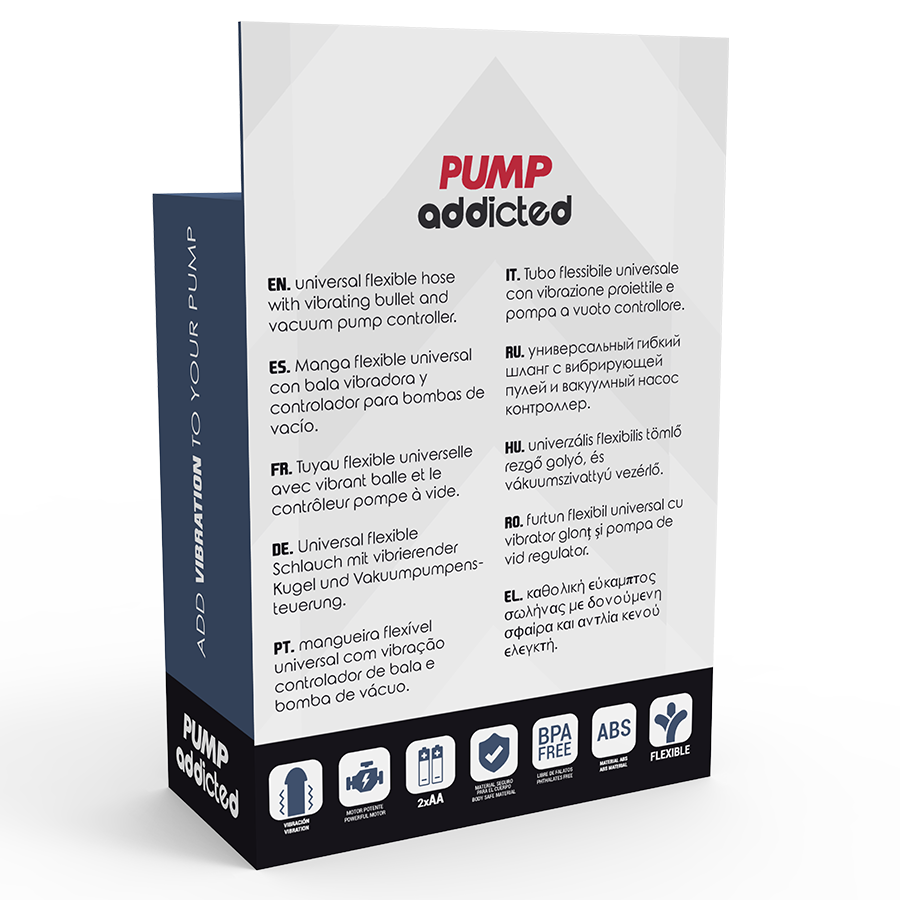 PUMP ADDICTED Bala Vibrante para Bombas de Vácuo, para estimulação extra e prazer intensificado.