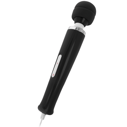 INTENSE Massagador Wand Keanu Vibrador, mostrando seu design ergonómico e cabeça de silicone flexível.